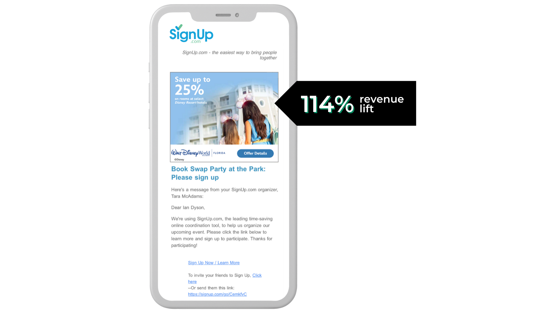 SignUp.com Email Example